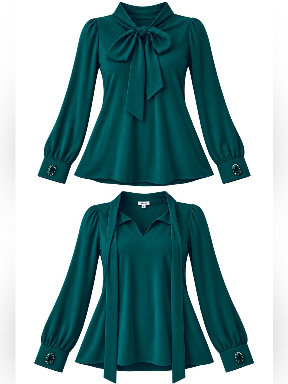 Emerald Jeweled Accent Top